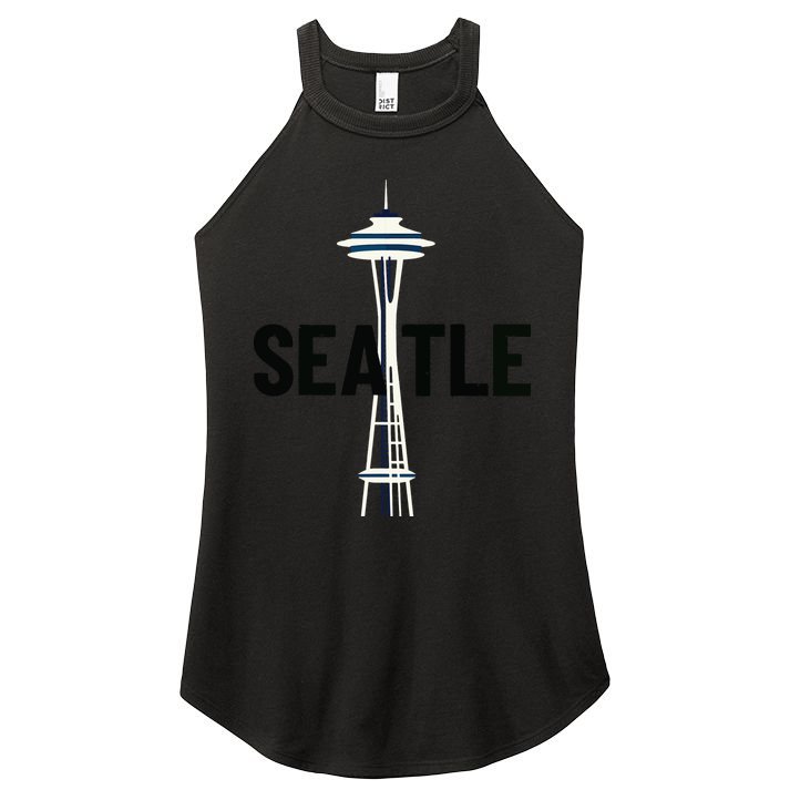 Cool Seattle Space Needle Traveler Souvenir Washington Women's Perfect Tri Rocker Tank