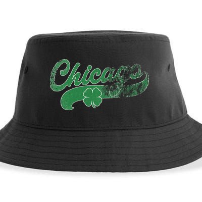 Chicago Shamrock St. Patrick's Day Saint Paddy's Irish Sustainable Bucket Hat
