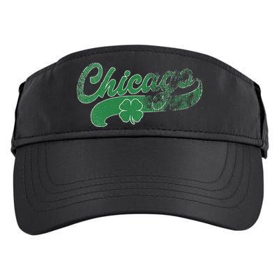 Chicago Shamrock St. Patrick's Day Saint Paddy's Irish Adult Drive Performance Visor
