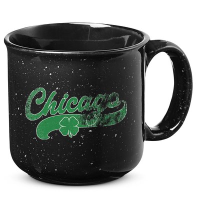Chicago Shamrock St. Patrick's Day Saint Paddy's Irish 15oz Campfire Ceramic Mug