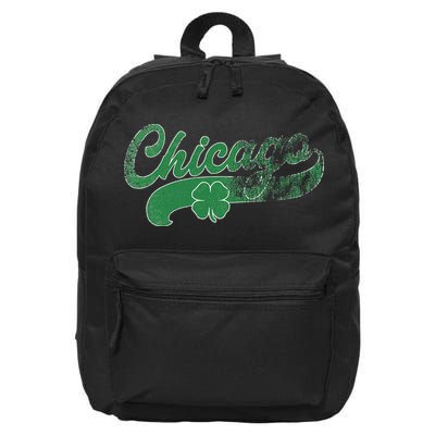 Chicago Shamrock St. Patrick's Day Saint Paddy's Irish 16 in Basic Backpack