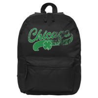 Chicago Shamrock St. Patrick's Day Saint Paddy's Irish 16 in Basic Backpack