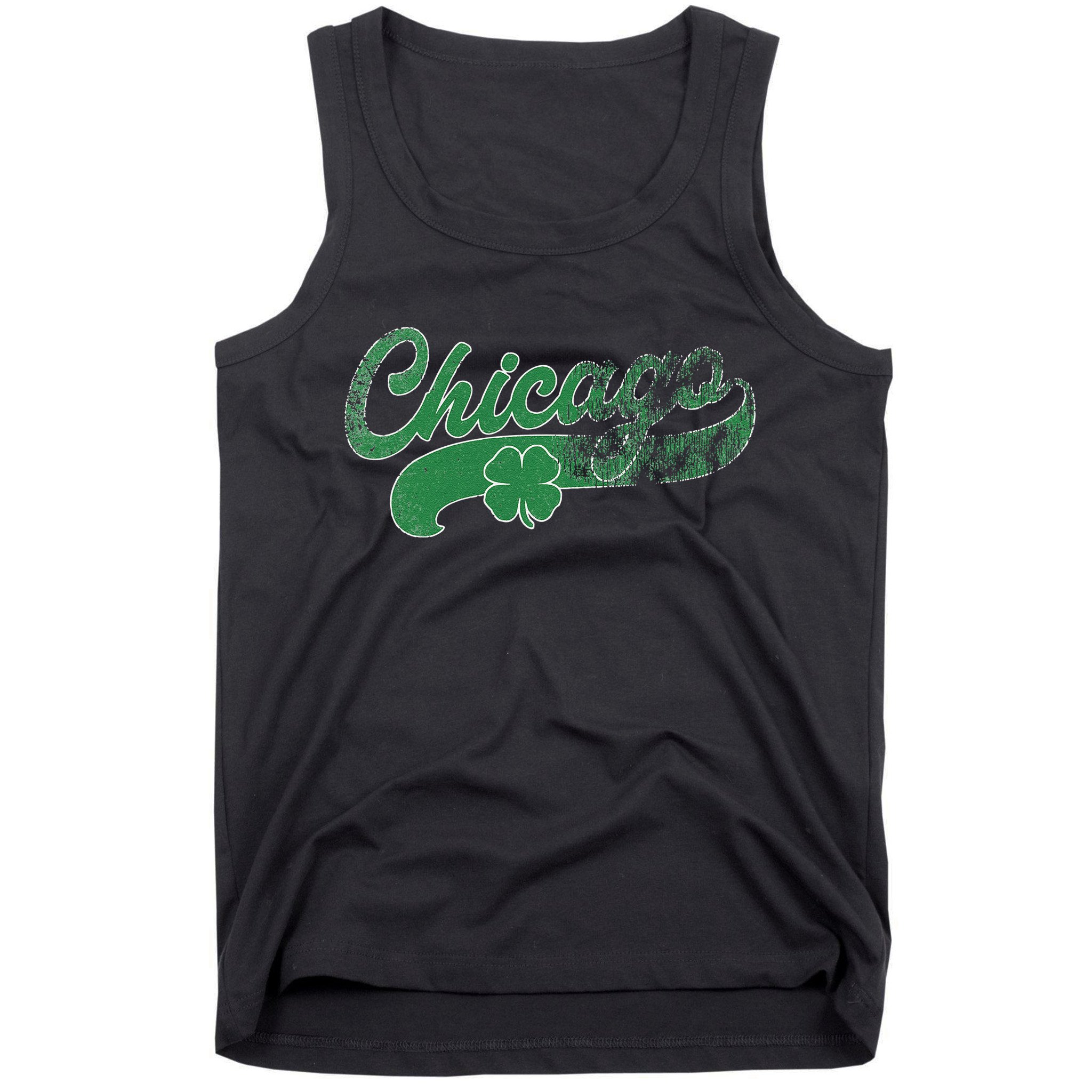 Chicago Shamrock St. Patrick's Day Saint Paddy's Irish Tank Top