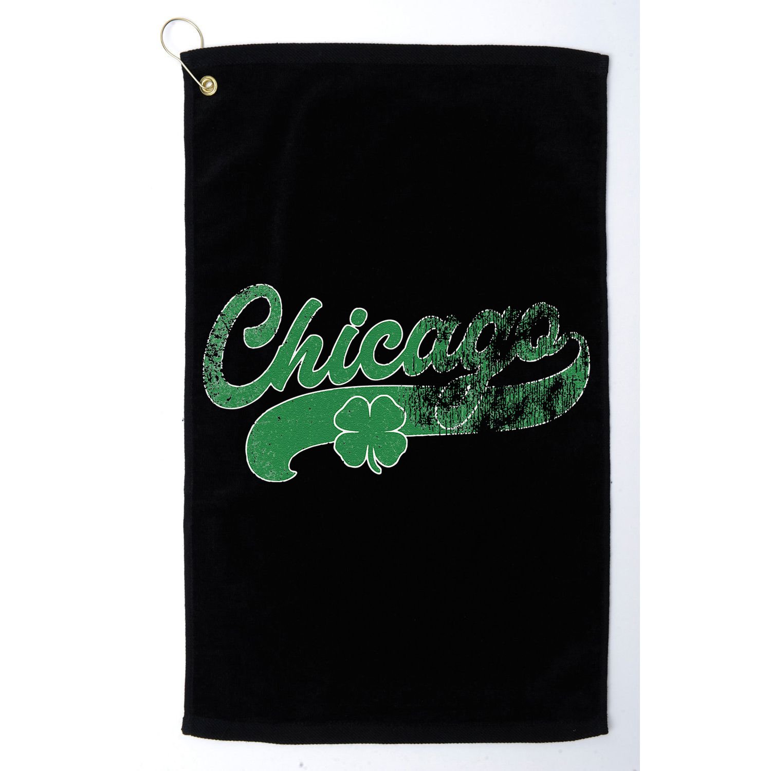 Chicago Shamrock St. Patrick's Day Saint Paddy's Irish Golf Towel