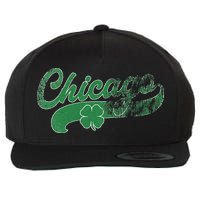 Chicago Shamrock St. Patrick's Day Saint Paddy's Irish Wool Snapback Cap