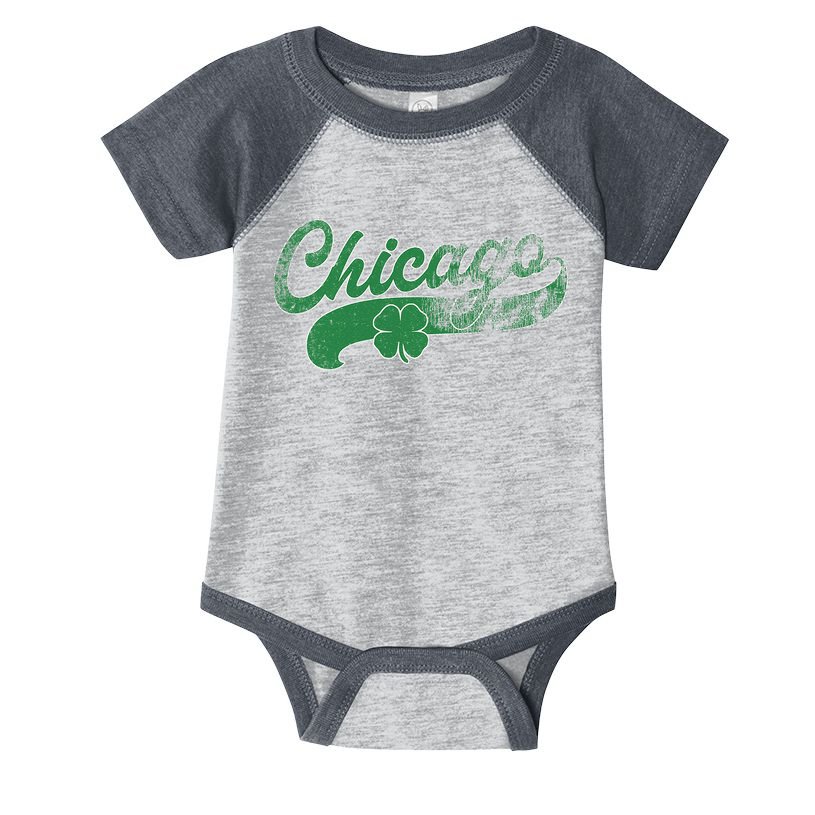 Chicago Shamrock St. Patrick's Day Saint Paddy's Irish Infant Baby Jersey Bodysuit
