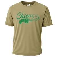 Chicago Shamrock St. Patrick's Day Saint Paddy's Irish Cooling Performance Crew T-Shirt