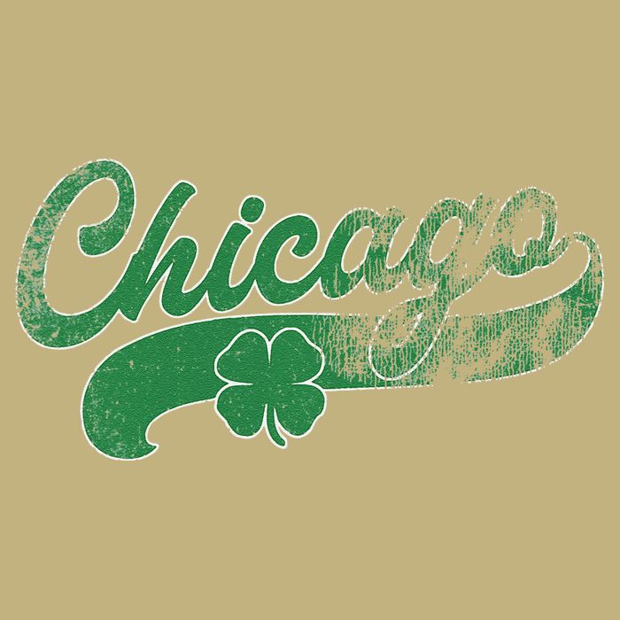 Chicago Shamrock St. Patrick's Day Saint Paddy's Irish Cooling Performance Crew T-Shirt