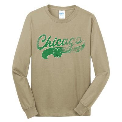Chicago Shamrock St. Patrick's Day Saint Paddy's Irish Tall Long Sleeve T-Shirt