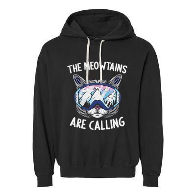 Cool Snowboard Ski Lover Mountain Skier Garment-Dyed Fleece Hoodie