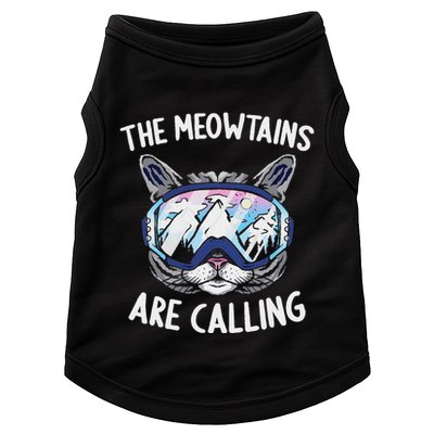Cool Snowboard Ski Lover Mountain Skier Doggie Tank