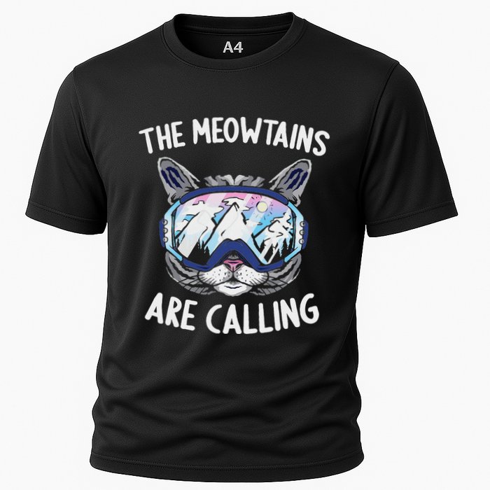 Cool Snowboard Ski Lover Mountain Skier Cooling Performance Crew T-Shirt
