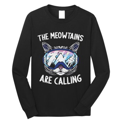 Cool Snowboard Ski Lover Mountain Skier Long Sleeve Shirt