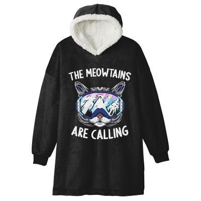 Cool Snowboard Ski Lover Mountain Skier Hooded Wearable Blanket