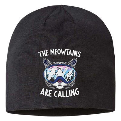 Cool Snowboard Ski Lover Mountain Skier Sustainable Beanie
