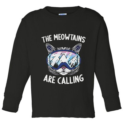 Cool Snowboard Ski Lover Mountain Skier Toddler Long Sleeve Shirt