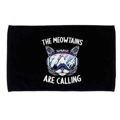 Cool Snowboard Ski Lover Mountain Skier Microfiber Hand Towel