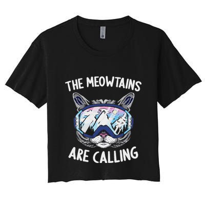 Cool Snowboard Ski Lover Mountain Skier Crop Top