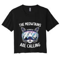 Cool Snowboard Ski Lover Mountain Skier Women's Crop Top Tee