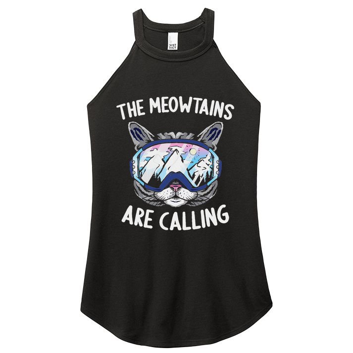 Cool Snowboard Ski Lover Mountain Skier Women's Perfect Tri Rocker Tank