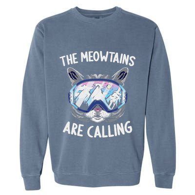 Cool Snowboard Ski Lover Mountain Skier Garment-Dyed Sweatshirt