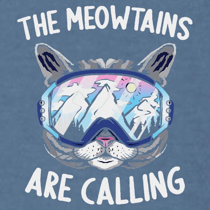 Cool Snowboard Ski Lover Mountain Skier Garment-Dyed Sweatshirt
