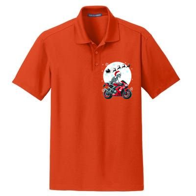 Christmas Santa Skeletons Costume Motorbike Lover Family Cute Gift Dry Zone Grid Polo