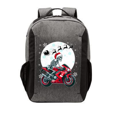 Christmas Santa Skeletons Costume Motorbike Lover Family Cute Gift Vector Backpack