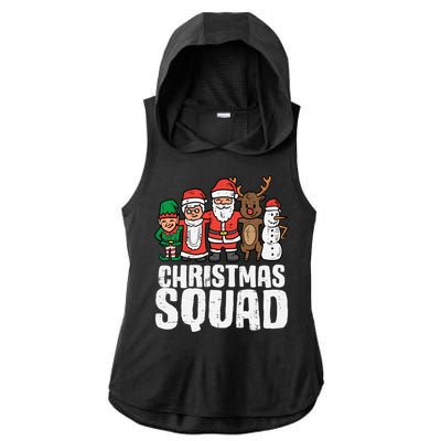 Christmas Squad Santa Xmas Family Boys Girls Cute Gift Ladies PosiCharge Tri-Blend Wicking Draft Hoodie Tank