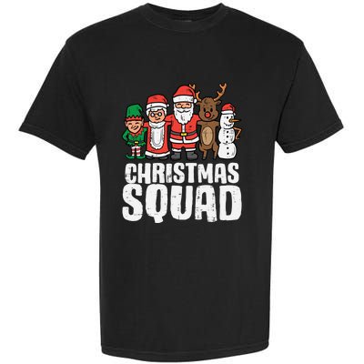 Christmas Squad Santa Xmas Family Boys Girls Cute Gift Garment-Dyed Heavyweight T-Shirt