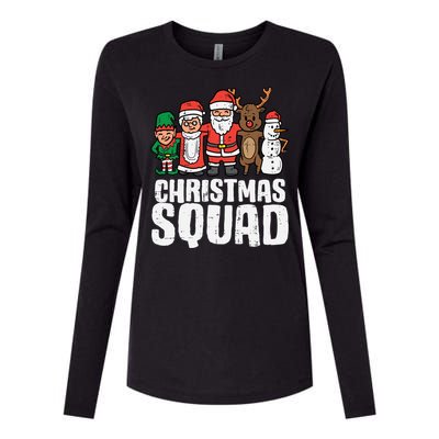 Christmas Squad Santa Xmas Family Boys Girls Cute Gift Womens Cotton Relaxed Long Sleeve T-Shirt