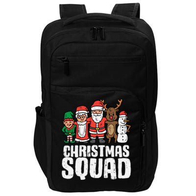 Christmas Squad Santa Xmas Family Boys Girls Cute Gift Impact Tech Backpack