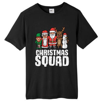 Christmas Squad Santa Xmas Family Boys Girls Cute Gift Tall Fusion ChromaSoft Performance T-Shirt