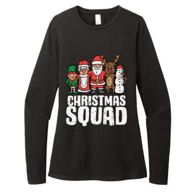 Christmas Squad Santa Xmas Family Boys Girls Cute Gift Womens CVC Long Sleeve Shirt