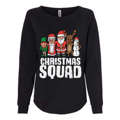 Christmas Squad Santa Xmas Family Boys Girls Cute Gift Womens California Wash Sweatshirt