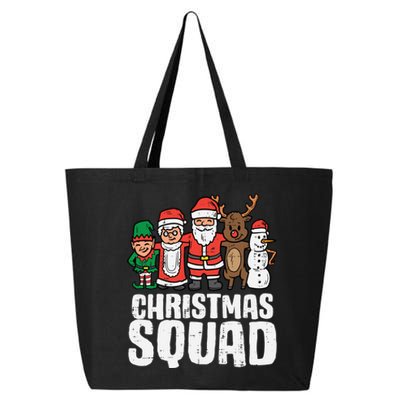 Christmas Squad Santa Xmas Family Boys Girls Cute Gift 25L Jumbo Tote