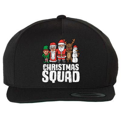 Christmas Squad Santa Xmas Family Boys Girls Cute Gift Wool Snapback Cap