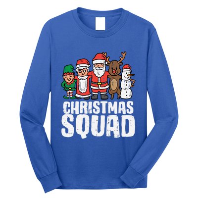 Christmas Squad Santa Xmas Family Boys Girls Cute Gift Long Sleeve Shirt