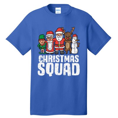 Christmas Squad Santa Xmas Family Boys Girls Cute Gift Tall T-Shirt