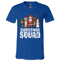 Christmas Squad Santa Xmas Family Boys Girls Cute Gift V-Neck T-Shirt