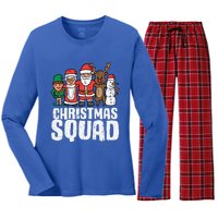 Christmas Squad Santa Xmas Family Boys Girls Cute Gift Women's Long Sleeve Flannel Pajama Set 