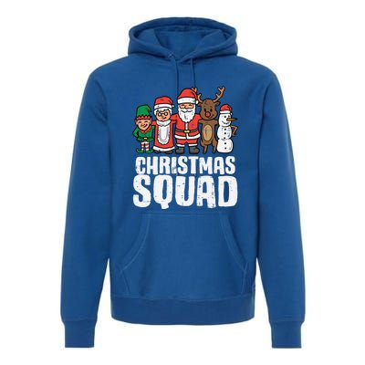 Christmas Squad Santa Xmas Family Boys Girls Cute Gift Premium Hoodie