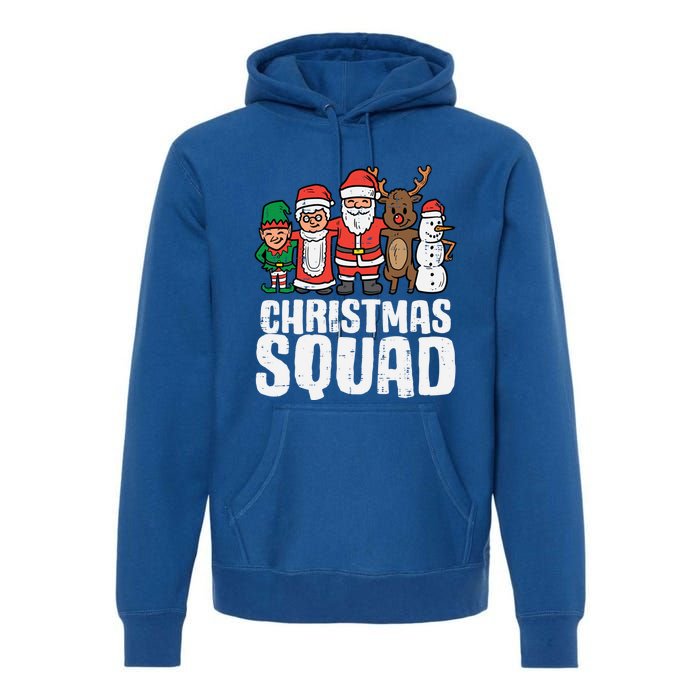 Christmas Squad Santa Xmas Family Boys Girls Cute Gift Premium Hoodie