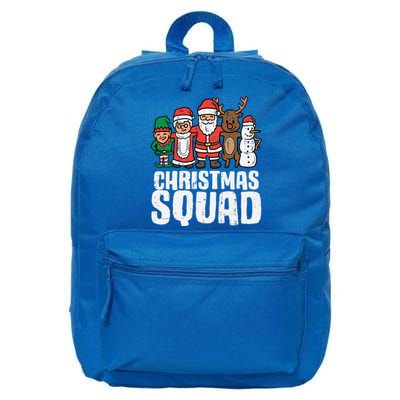 Christmas Squad Santa Xmas Family Boys Girls Cute Gift 16 in Basic Backpack