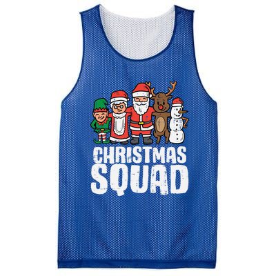 Christmas Squad Santa Xmas Family Boys Girls Cute Gift Mesh Reversible Basketball Jersey Tank