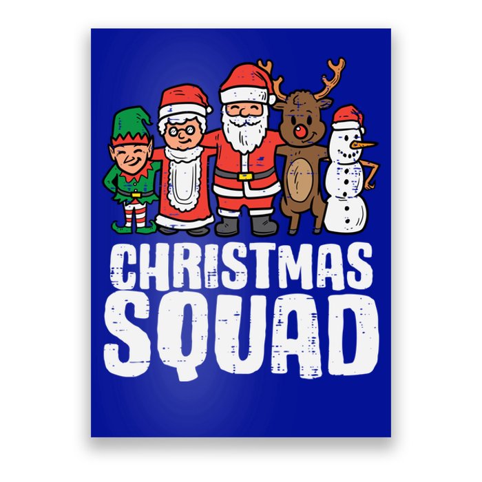 Christmas Squad Santa Xmas Family Boys Girls Cute Gift Poster