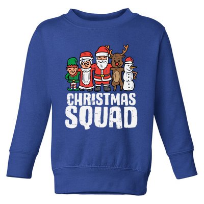 Christmas Squad Santa Xmas Family Boys Girls Cute Gift Toddler Sweatshirt