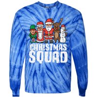 Christmas Squad Santa Xmas Family Boys Girls Cute Gift Tie-Dye Long Sleeve Shirt