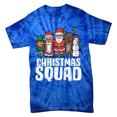 Christmas Squad Santa Xmas Family Boys Girls Cute Gift Tie-Dye T-Shirt