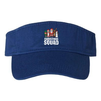 Christmas Squad Santa Xmas Family Boys Girls Cute Gift Valucap Bio-Washed Visor